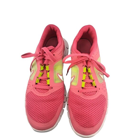 Nike Free Run 3 GS Spark Pink Volt Youth Running Shoes 512098-600 Size 6Y - Picture 3 of 10